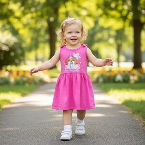 Nickelodeon Paw Patrol Unicorns are Awesome Pink Sleeveless Dress 2 Toddler